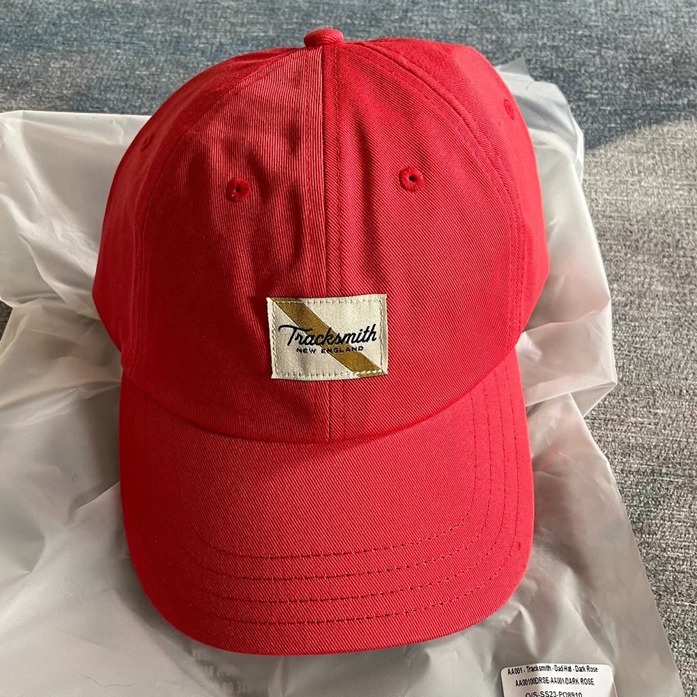 Tracksmith Hat (baseball cap), Dark Rose